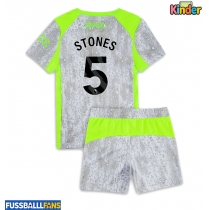 Manchester City John Stones #5 3rd trikot Kinder 2025-26 Kurzarm (+ Kurze Hosen)